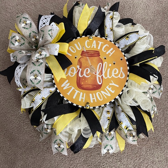 Other - Vibrant Yellow and Black Sunflower Art Wall Decor. Hand made!